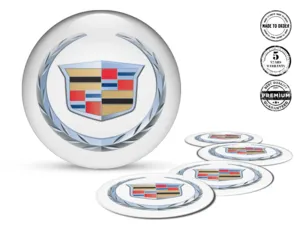 Cadillac Silikonaufkleber Stil Gewölbte Felgenembleme
